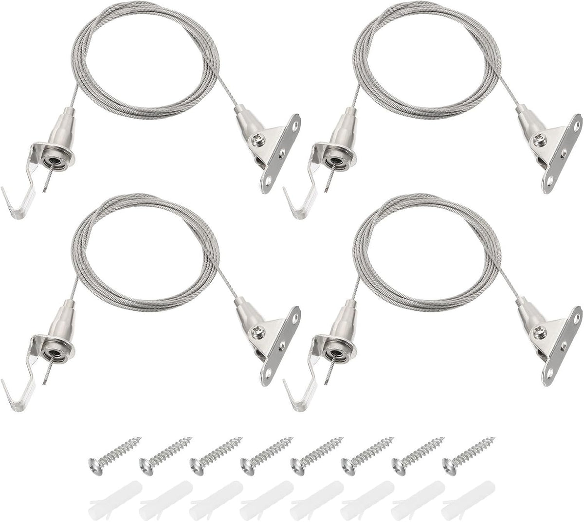 ya 26 10.21 baidi 4 Pcs 2m x 1.5mm Heavy Duty Picture Hanging Wire with 180 Rotary Hook