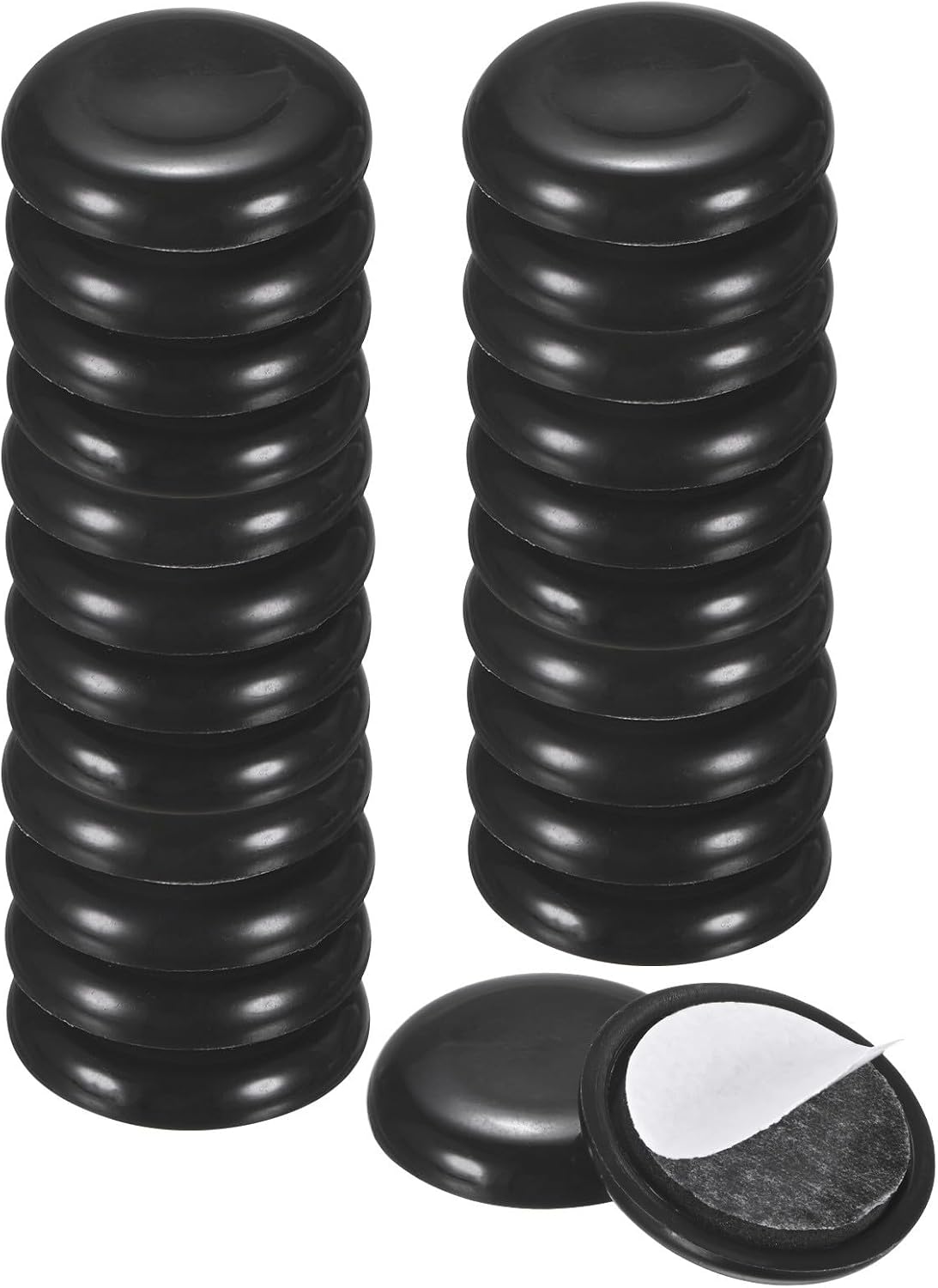 ya 26 10.21 baidi 24-Pack Furniture Sliders 1.1 Diameter Self-Adhesive Mover Glides Round [Black]