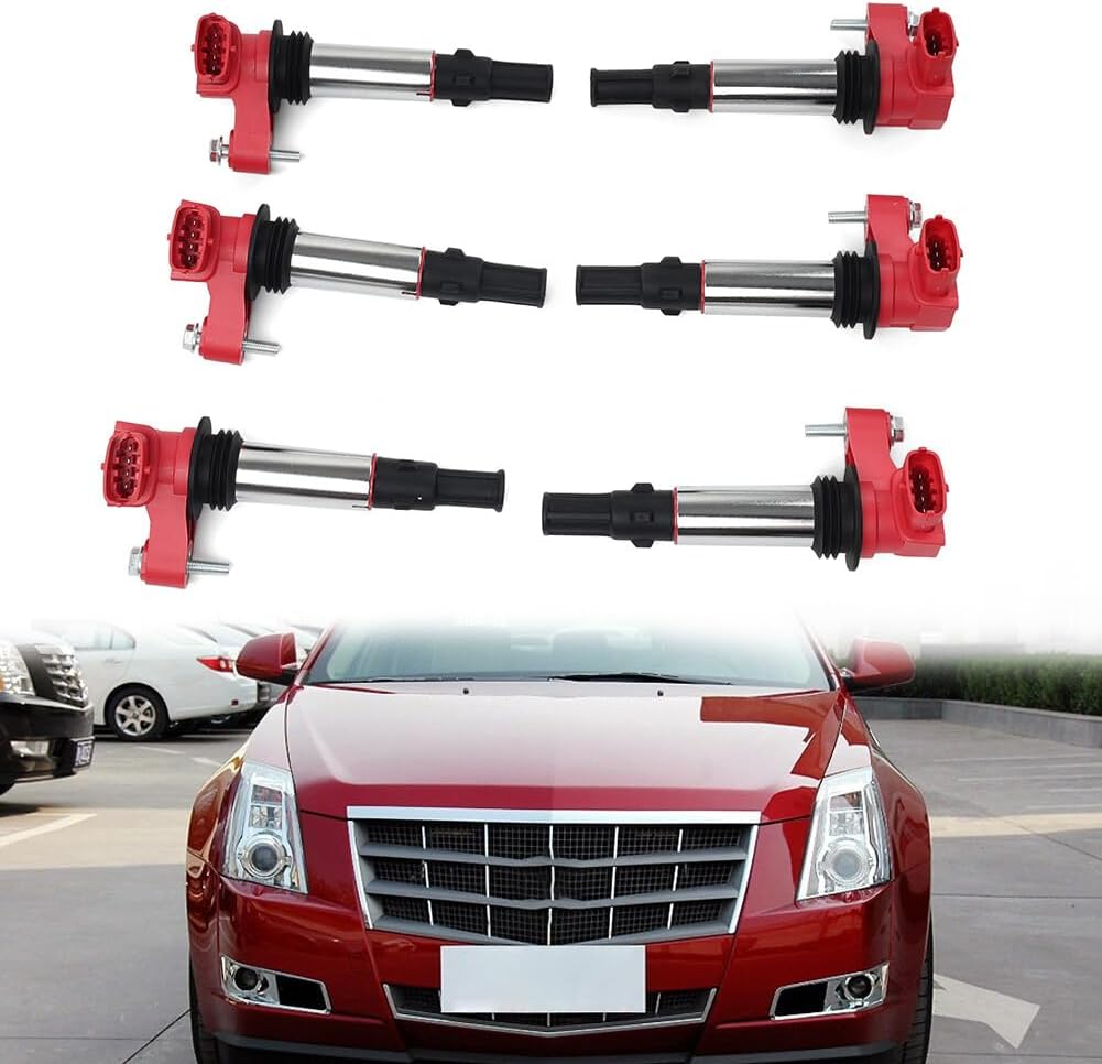 ya 9 10.24 D510A 6PCS Ignition Coil Pack for GMC Acadia for Buick For for Cadillac SRX CTS STS
