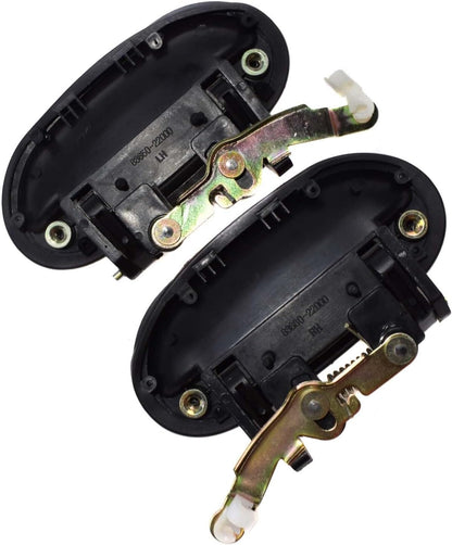 ya 2 8.15 for Hyundai Accent 95-99 Pair of Exterior Door Handles Rear Driver and Passenger Side 