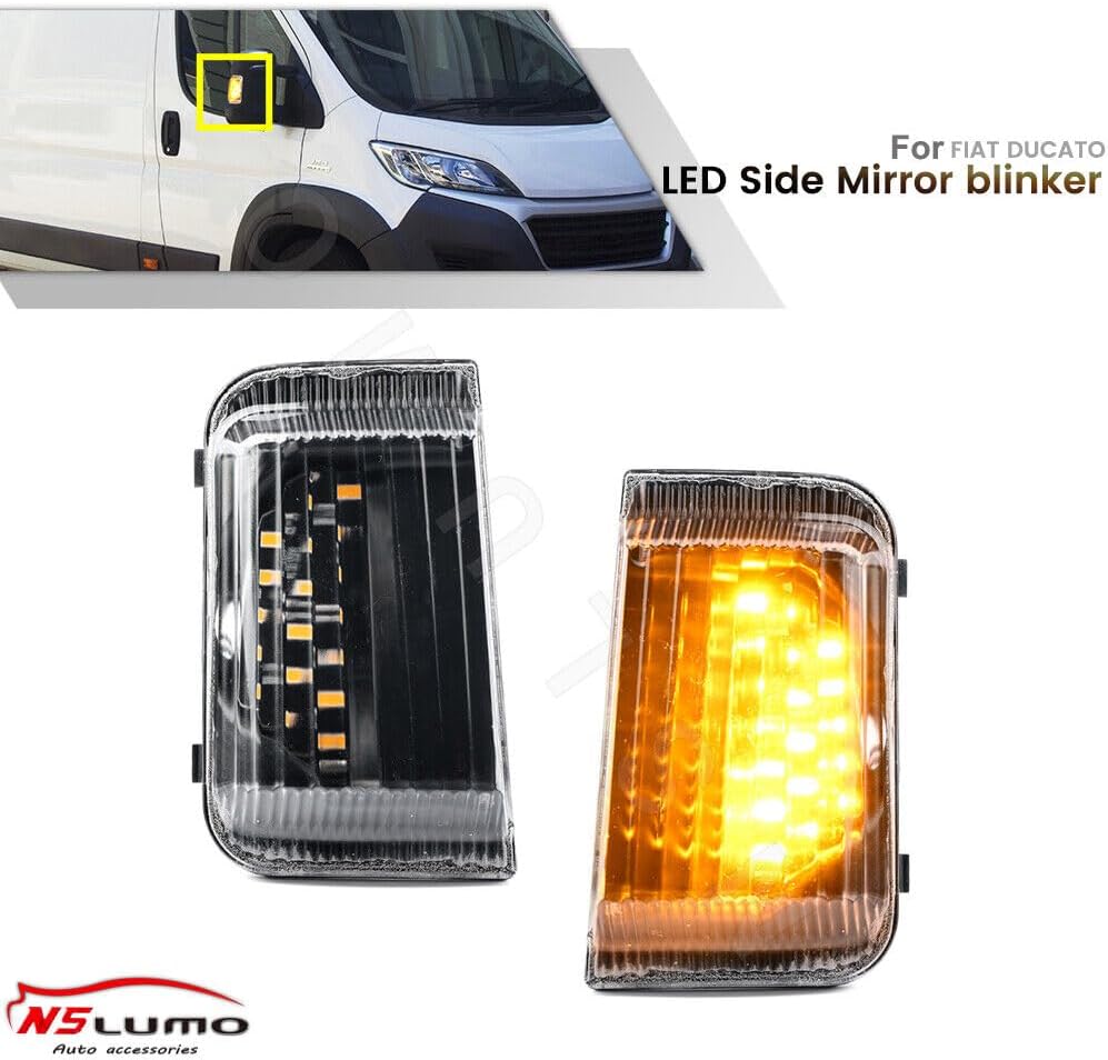 ya 4 8.10 Indicatori direzione LED specchietti per for Peugeot Boxer for Fiat Ducato for Citroen
