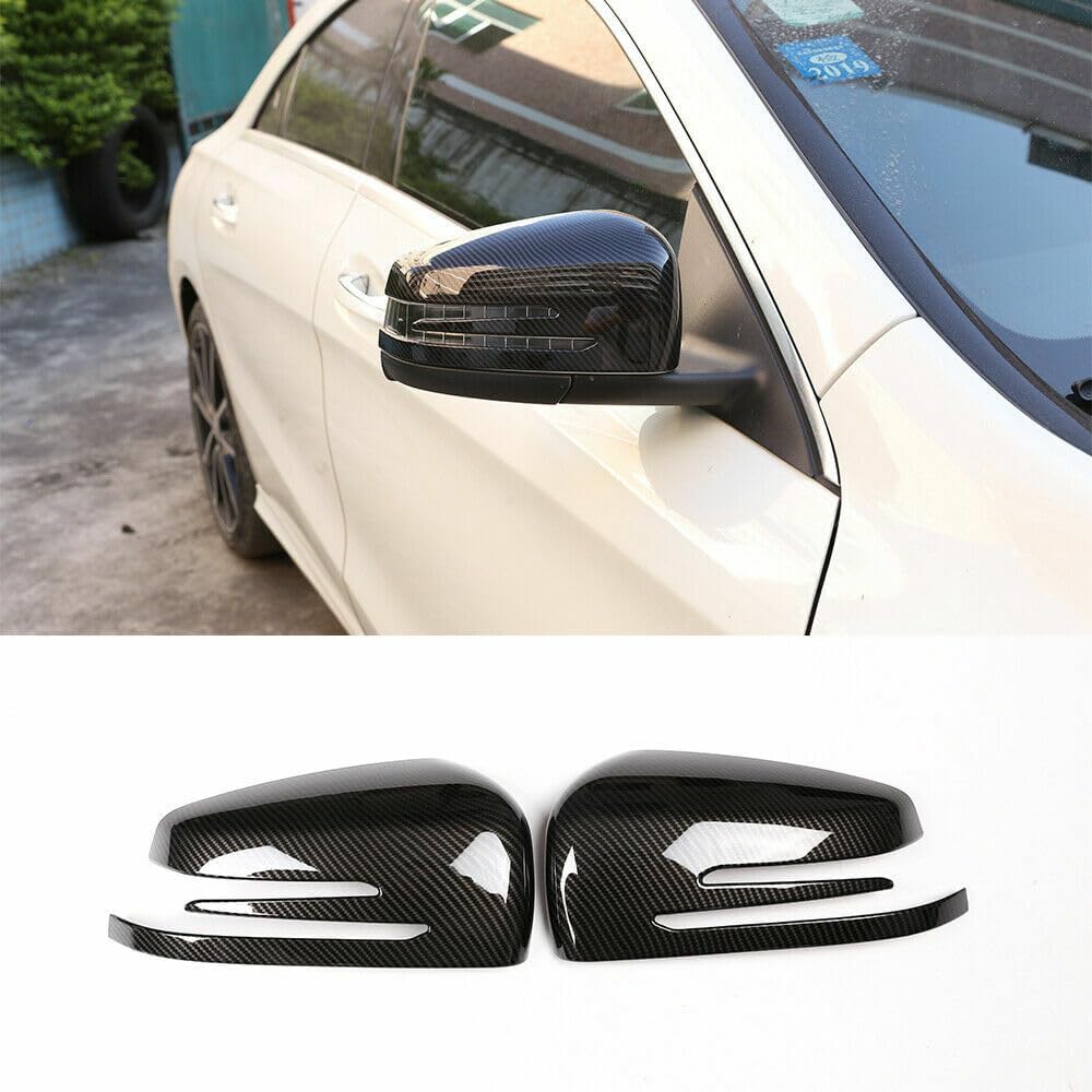 ya 11 9.14 baidiCarbon fiber ABS for Mercedes-Benz ABCES CLA GLA CLS GLK rearview mirror cap