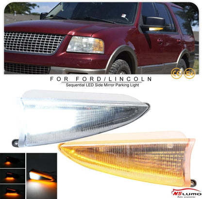 ya 7 8.24 baidi Dynamic LED Mirror Turn Signal Puddle Lights for Ford Expedition for Lincoln for Navigator 