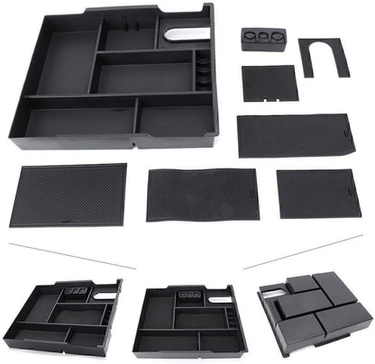 ya 4 8.8.2 Car Center Console Storage Box or Coin Holder Container Fit for Toyota Tundra 14-18