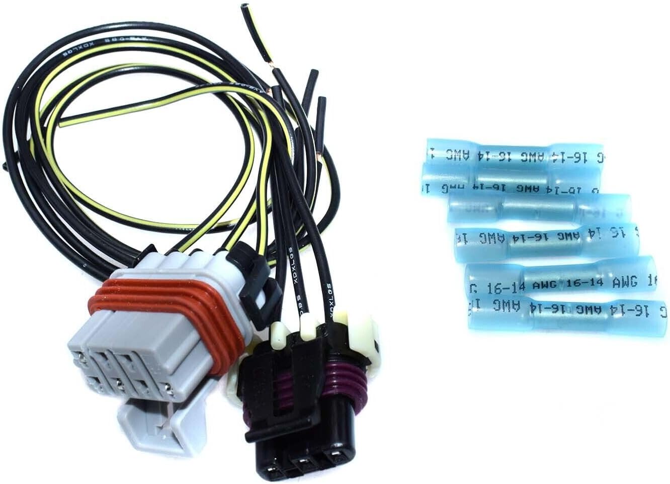 ya 7 8.24 baidi For 00-14 for Freightliner Columbia Truck Headlight + Turn Signal Wiring Pigtail Kit 