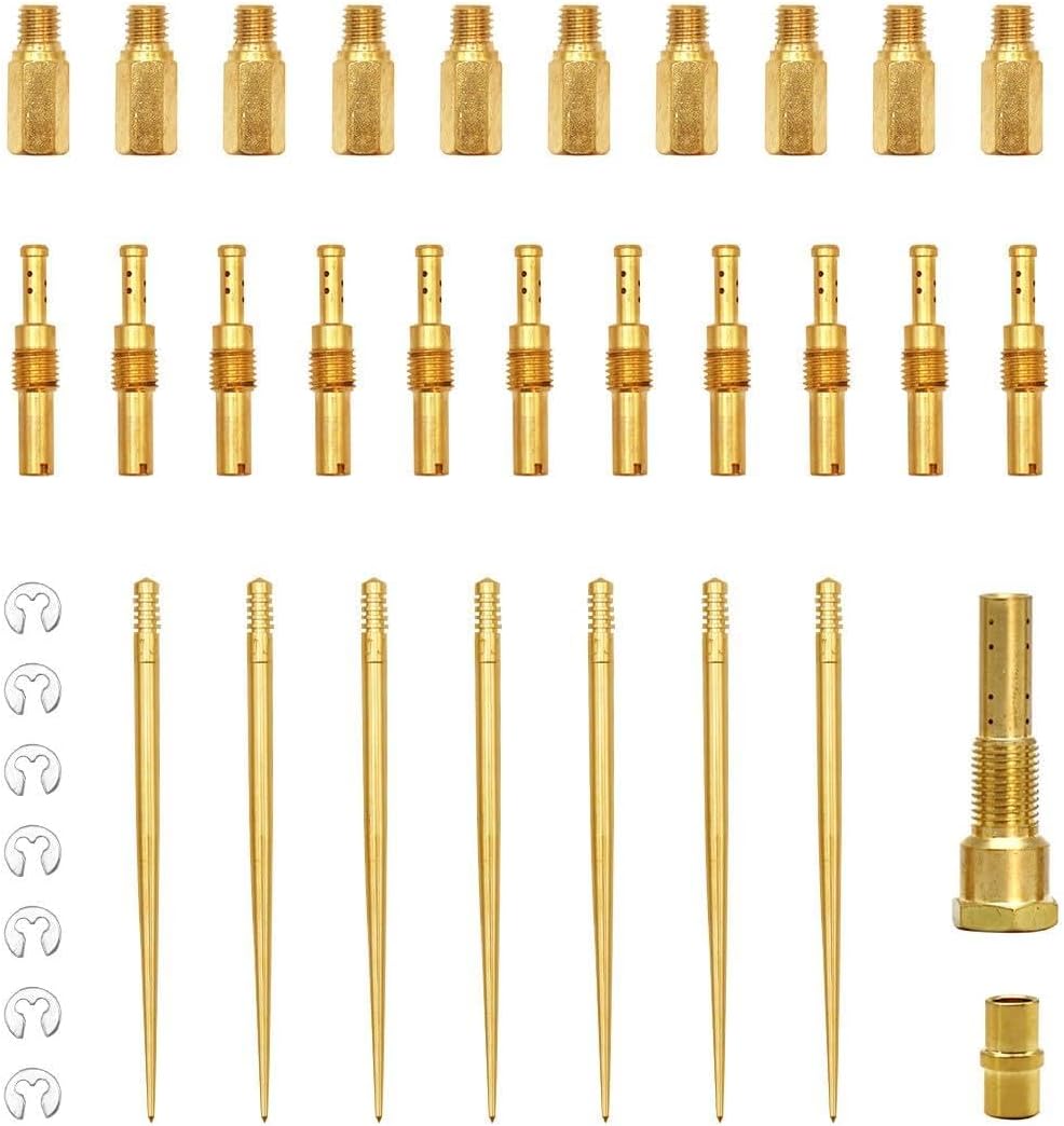 ya 2 8.15 PE 26-28 21-34 Carburetor 16 Holes Repair Kit Slow Jet Needle Holder Atomiser