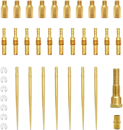 ya 2 8.15 PE 26-28 21-34 Carburetor 16 Holes Repair Kit Slow Jet Needle Holder Atomiser