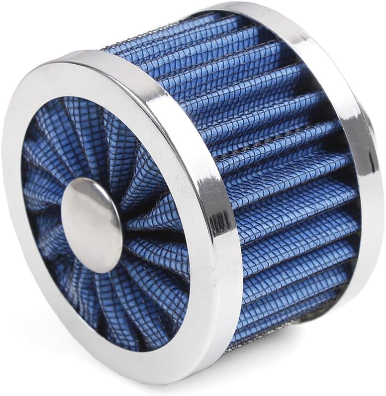 ya 13 9.15 baidi Blue Extra Flow 1 to 1-1/4 Push In Valve Cover Baffle Breather Vent Filter Kit