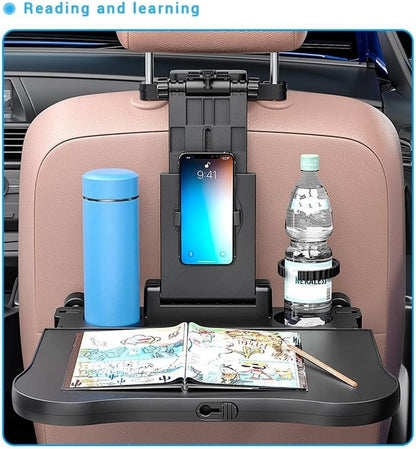 ya 9 10.24 Car for SEAT Back Foldable Tray Laptop Table Automatic for SEAT/Desktop Cup Phone/Stand - A