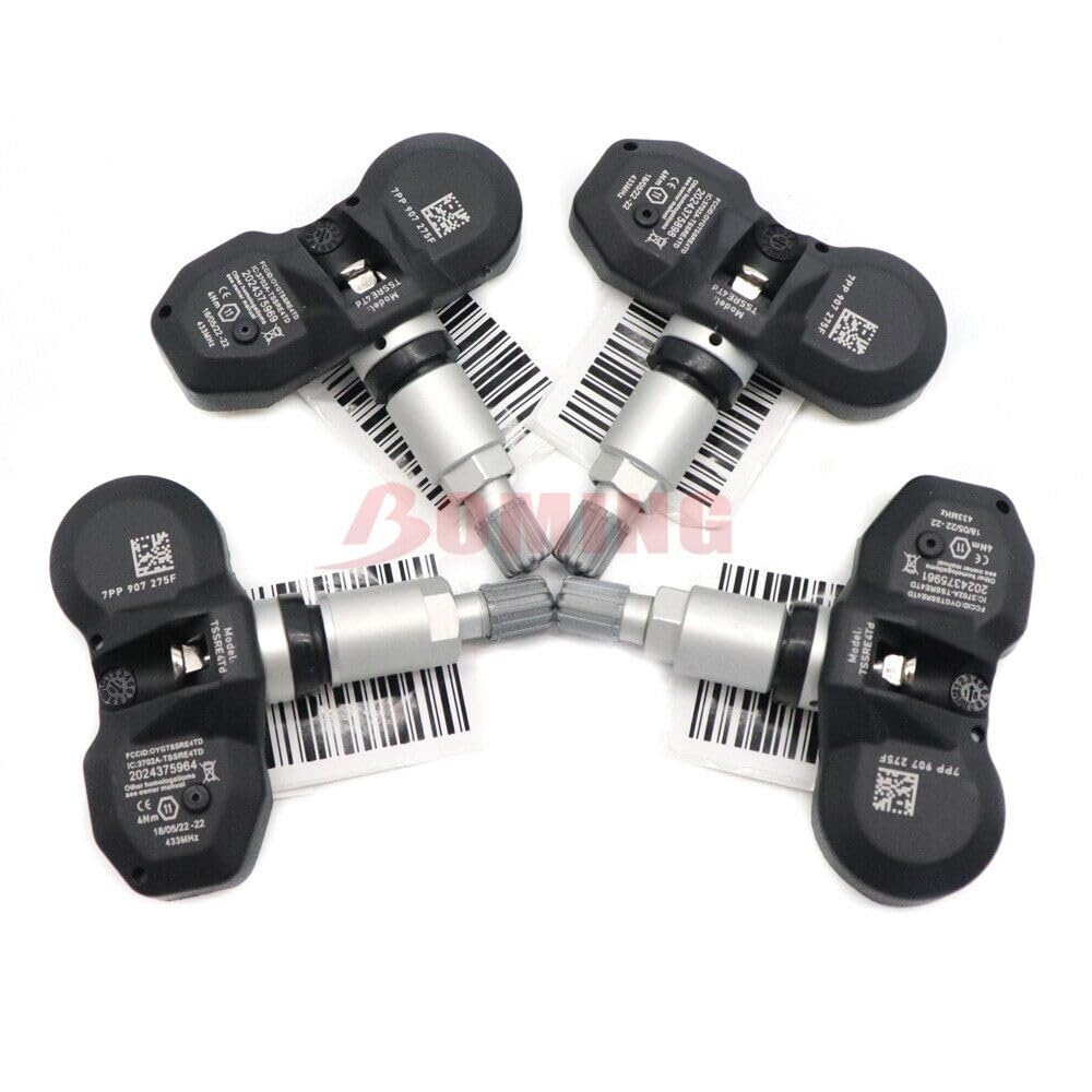 ya 4 8.8 4 Pack Tire Pressure Sensor TPMS for Audi A4 A6 A8 Q7 R8 for VW 433MHZ 7PP907275F