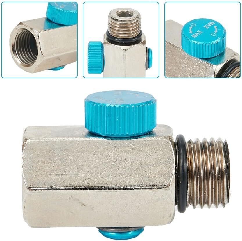 ya 14 9.20 baidi 1x Air Flow Regulator Control Tool Valve 1/4 NPT Fitting Adjustment Switch New-1