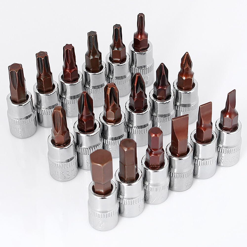ya 14 9.20 baidi 3/8(9.5mm) Driver Hex/Pozi/Torx/Slotted Bits Allen Wrench Socket Set-1