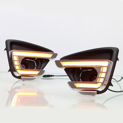 ya 10 9.16 zhengce 1Pair Car LED Front Daytime Running Light Fog Turn Lamp for Mazda CX-5 12-1