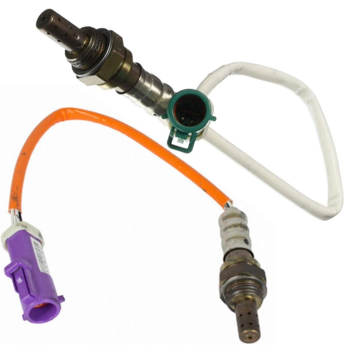 ya 9 10.24 2pcs Up+Down Oxygen Sensor O2 Sensor for Ford Fiesta 1.6L 2011-2019 (4-Pin)