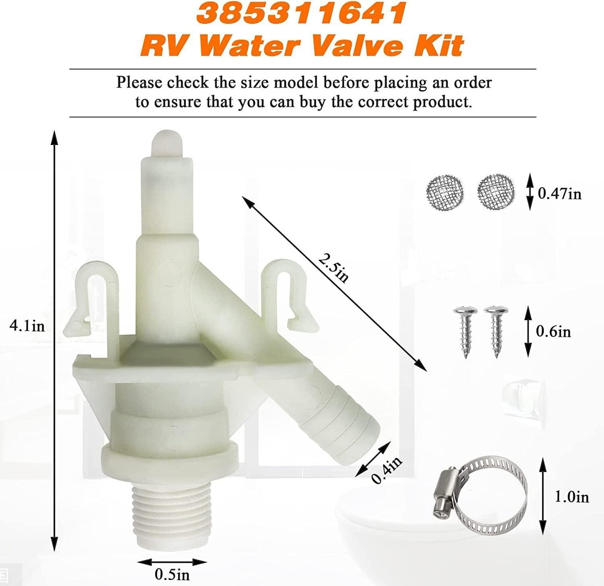 ya 10 9.16 baidi Suitable for Dometic Upgraded Pedal Flush Toilet Valve RV 385311641 300 310 320
