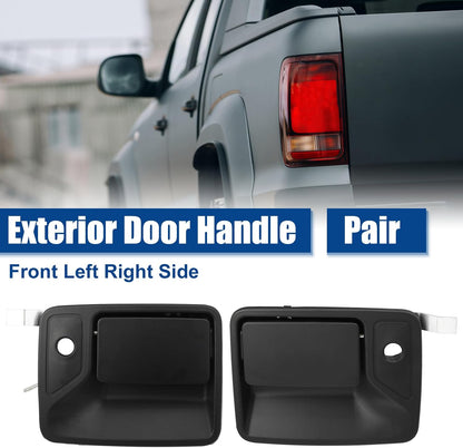 ya 5 8.10 1 Pair Front Left Right Car Exterior Outside Door Handle for Ford F-250 Black