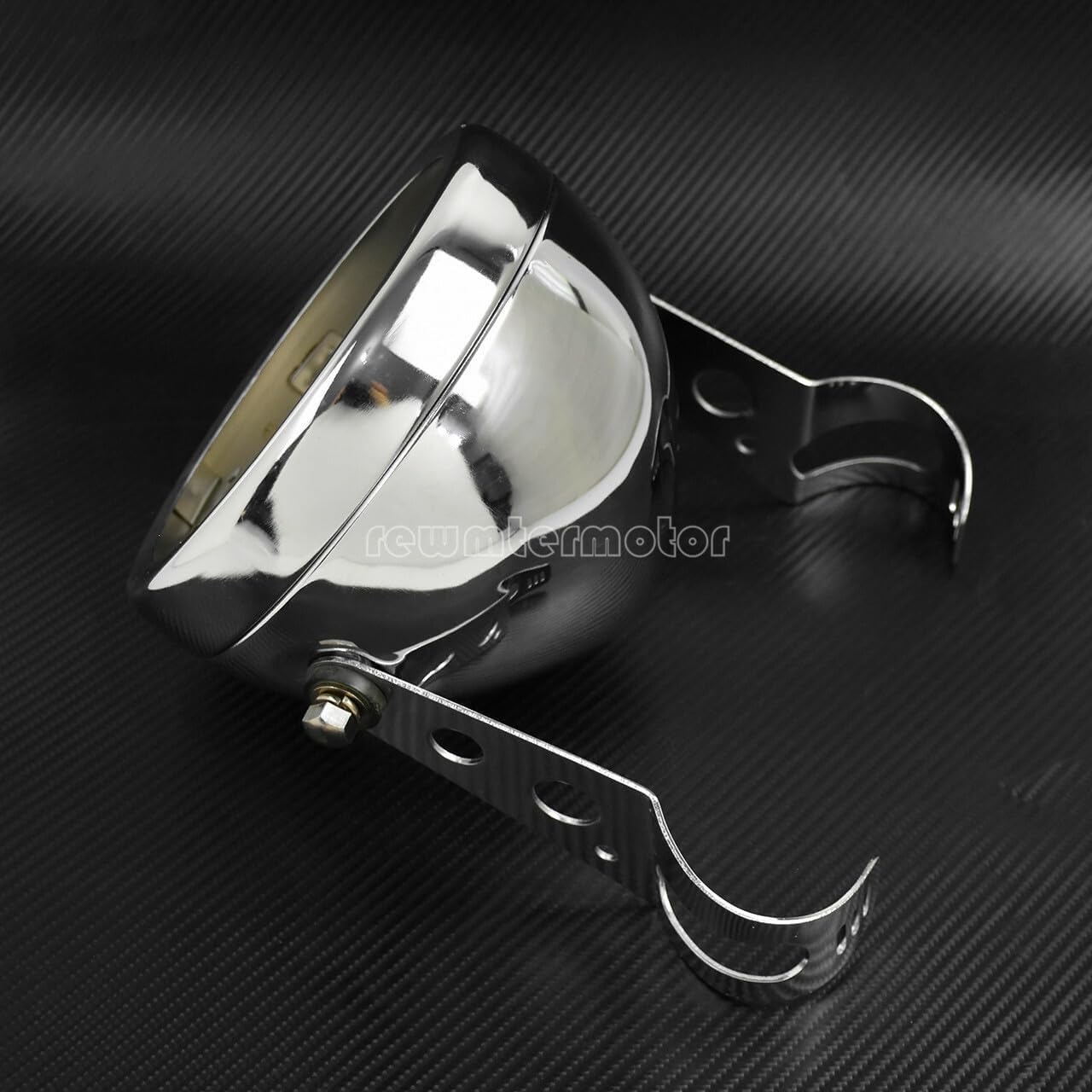 ya 6 8.24 baidi 5.75 Chrome Headlight Lamp Shell Bucket Housing Mount Bracket Fit for Harley