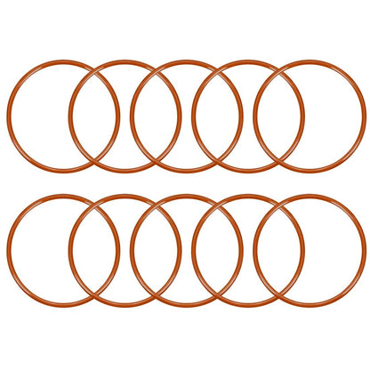 ya 13 9.15 baidi Silicone O-Ring 65mmx60.2mmx2.4mm VMQ Seal Rings Sealing Gasket Red 10PCS