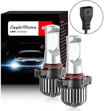 ya 3 8.24 baidi Xenon White PS24W H16 5202/5201 LED DRL Headlight Bulbs Fog Light 6000K