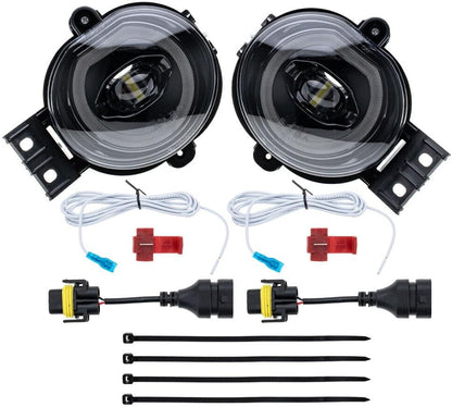 ya 4 8.10 2 Pack DRL LED Daytime Running Driving Fog Lights for 2003-2009 for Dodge for Ram 2500/3500 