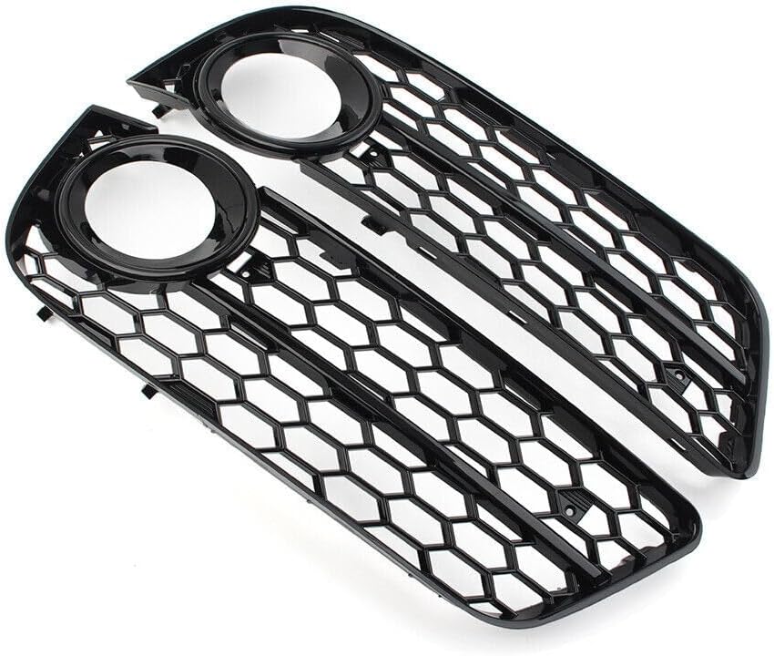 ya 2 8.15 2xHoneycomb front bumper fog light grille protective cover suitable for Audi A5 2008-2011 2010