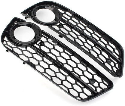 ya 2 8.15 2xHoneycomb front bumper fog light grille protective cover suitable for Audi A5 2008-2011 2010