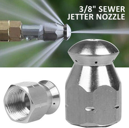 ya 26 10.21 baidi Advanced 38 Male Pressure Washer Drain Nozzle for Pipe Hose Jetter Cleaning