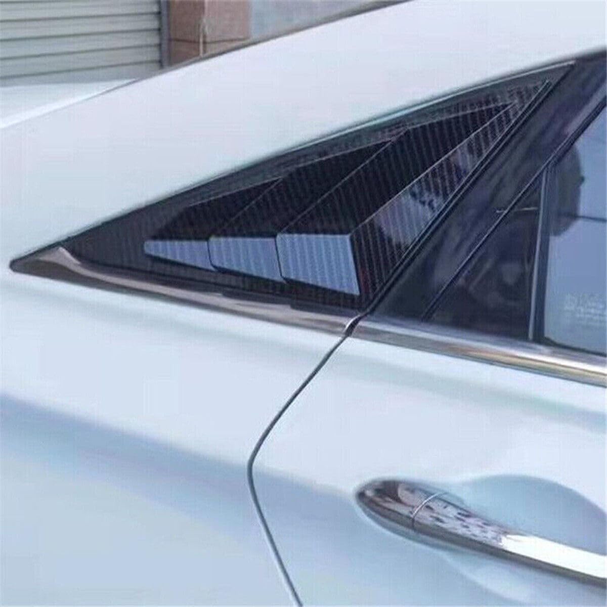 ya 4 8.24 baidi Carbon Fiber Side Vent Window Louver Cover Trim for Hyundai Sonata 2011-2014 