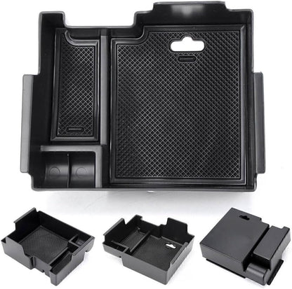 ya 4 8.8.2 Fit for Ford Explorer 2011-2017 Console Armrest Storage Bin Box Tray Container Black