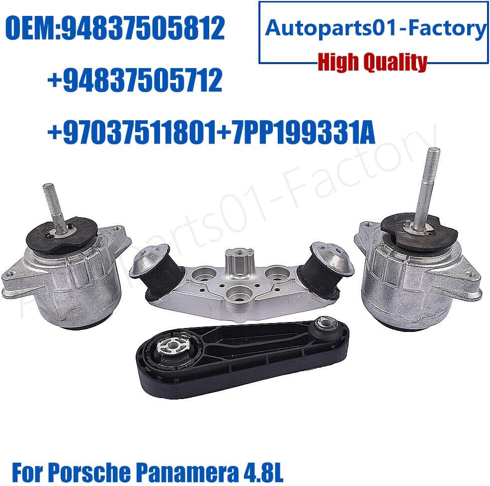 ya 2 8.15 Set of 4PCS Engine Mount Kit for Porsche for Panamera 4.8L V8 2010-2016