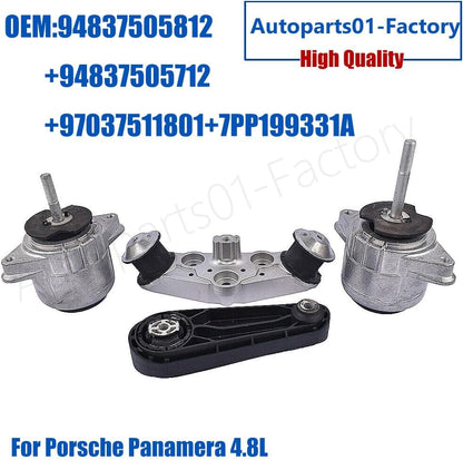 ya 2 8.15 Set of 4PCS Engine Mount Kit for Porsche for Panamera 4.8L V8 2010-2016