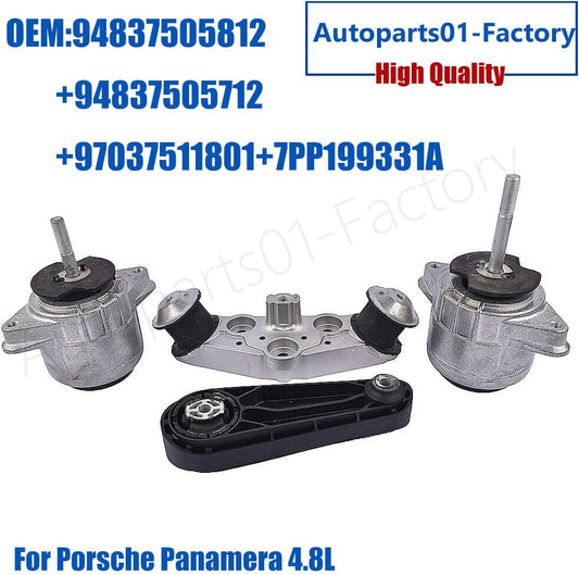 ya 2 8.15 Set of 4PCS Engine Mount Kit for Porsche for Panamera 4.8L V8 2010-2016