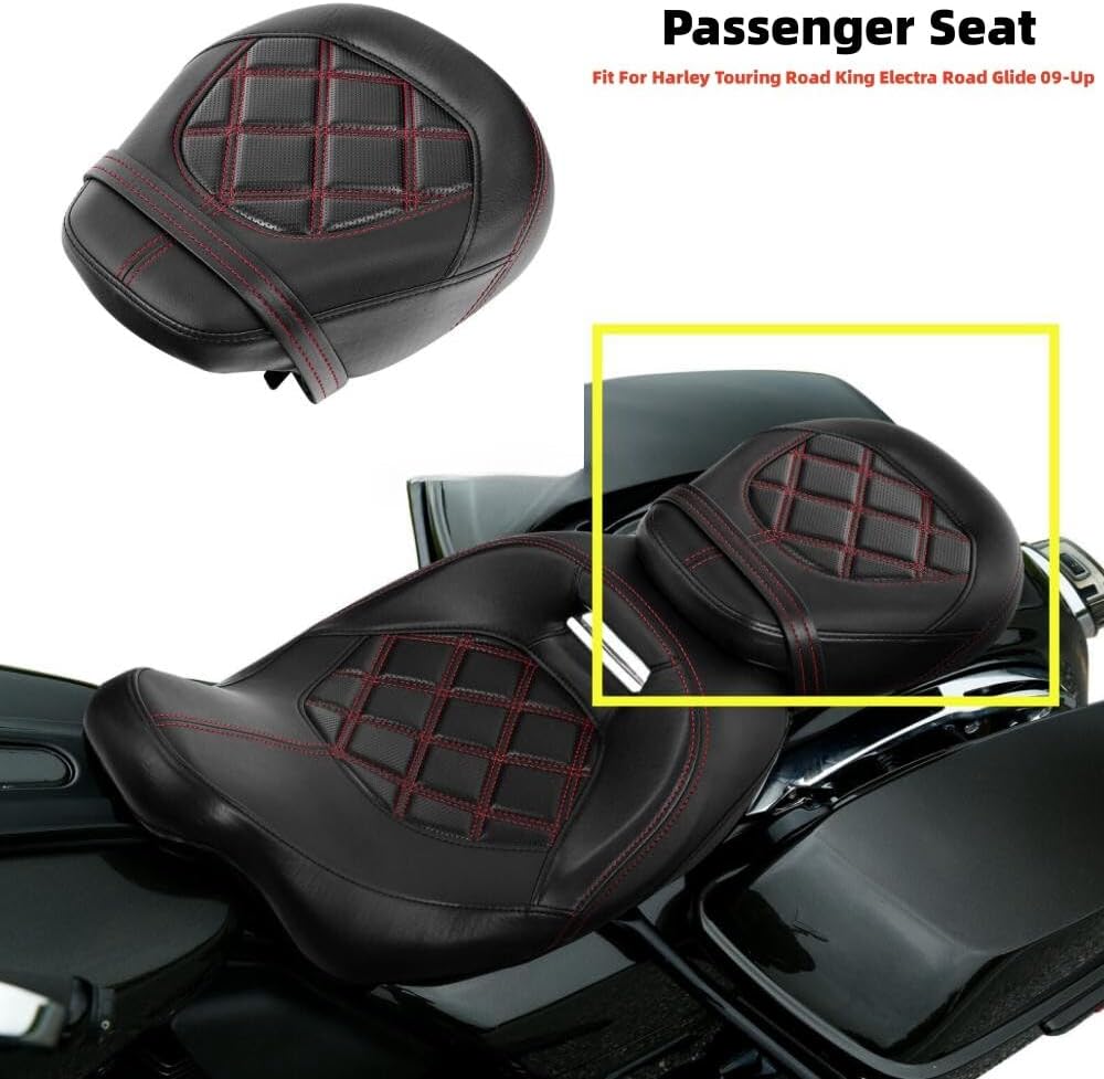 ya 23 10.7 baidi Red patchwork passenger for SEAT s are available on for Harley Touring Electra Glide Road King 2009-23-