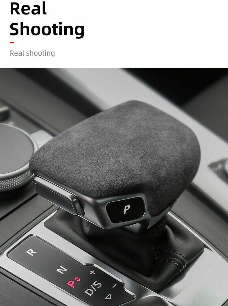 ya 4 8.24 baidi Deep Gray Car Gear Shift for Alcantara Cover Trim for Audi A4 S4 S5 RS5 B9 A5 Q5 Q7