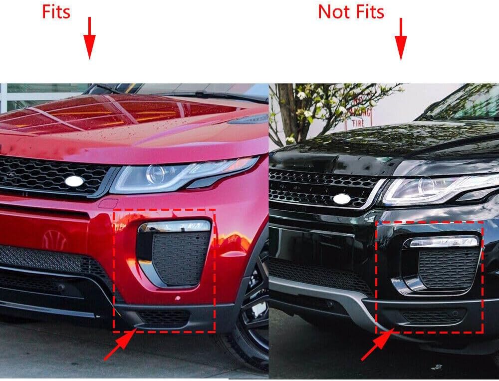ya 7 8.24 baidi Front Fog Driving Light Cover Grille for Land Rover for Range Rover Evoque 2016-2019