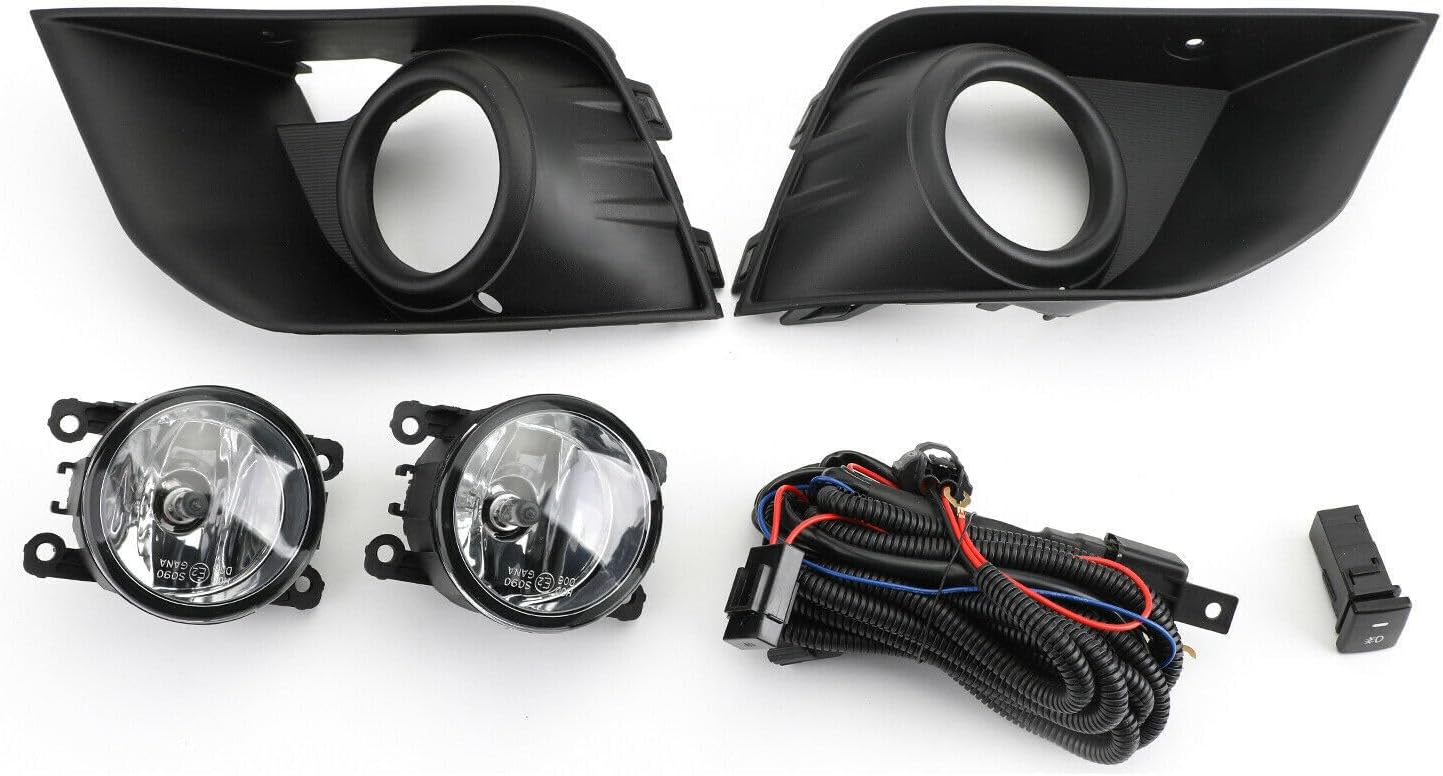 ya 2 8.15 Front bumper fog light with wiring switch kit for Mitsubishi Outlander 2016-2020