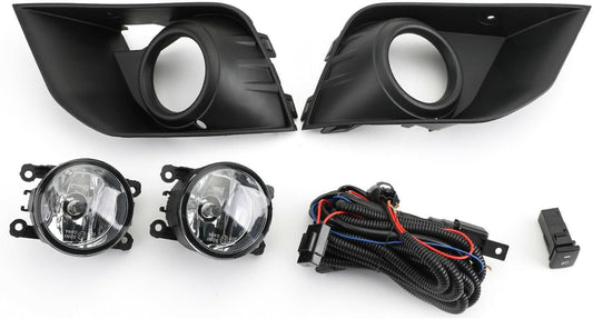 ya 2 8.15 Front bumper fog light with wiring switch kit for Mitsubishi Outlander 2016-2020