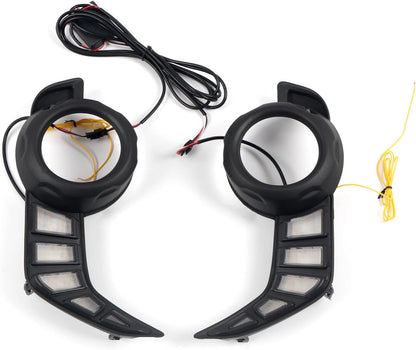 ya 4 8.8 for Toyota 4Runner 2014-2023 LED Front Fog Light DRL Daytime Running Light 