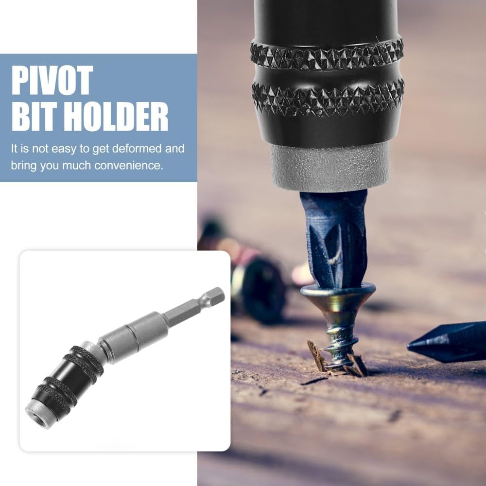 ya 26 10.21 baidi 2 Pcs Electric Drill Driver Extension Rod Knuckle Bit Holder Quick Release