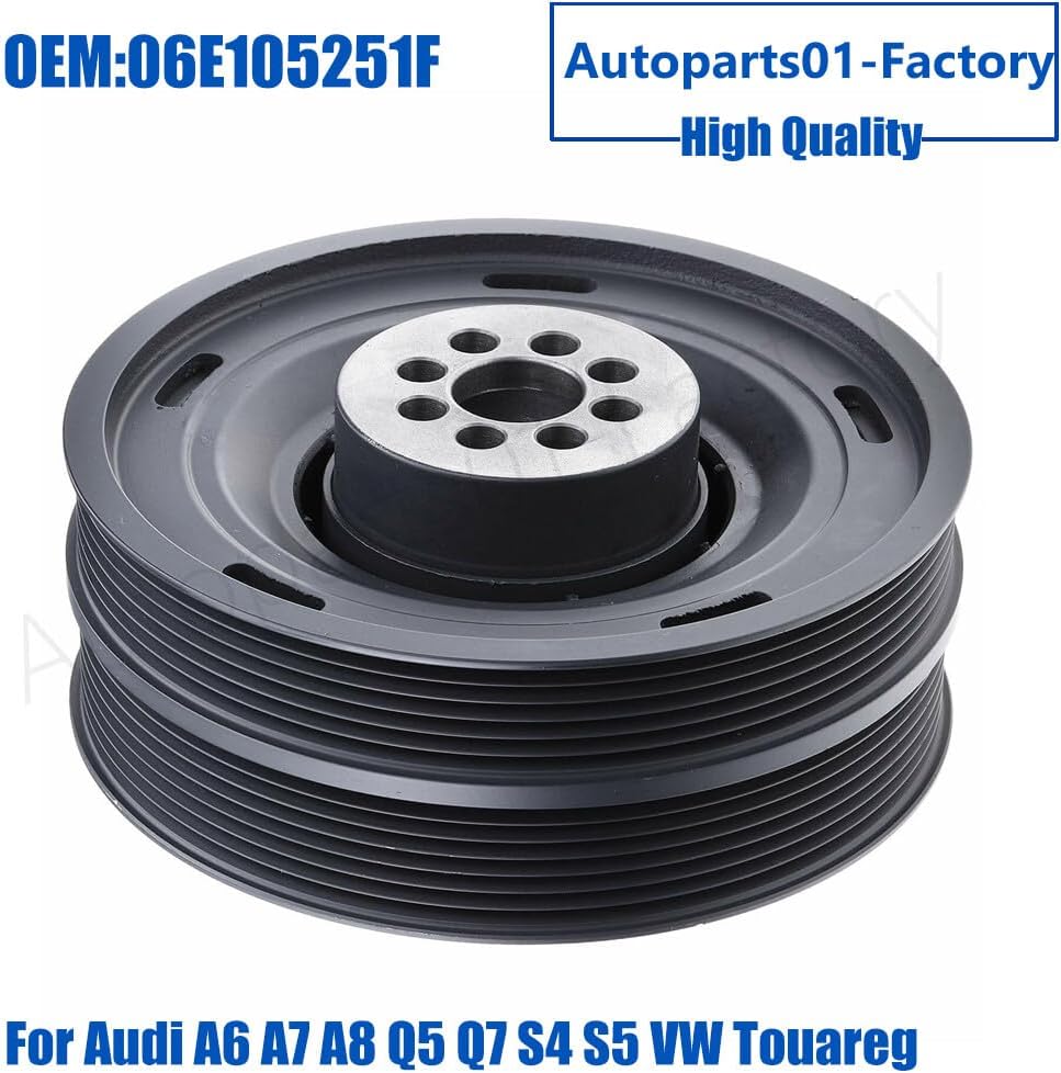ya 6 8.24 baidi 06E105251F Engine Harmonic Balancer for Audi A6 A7 A8 Q5 Q7 S4 S5 for VW Touareg