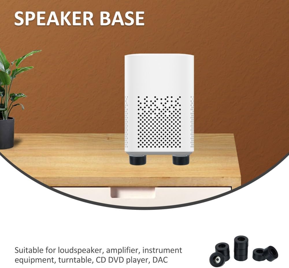 ya 26 10.21 baidi 16 Pcs Speaker Spike Mat Amplifier Protective Feet Isolation Cone Base Supply