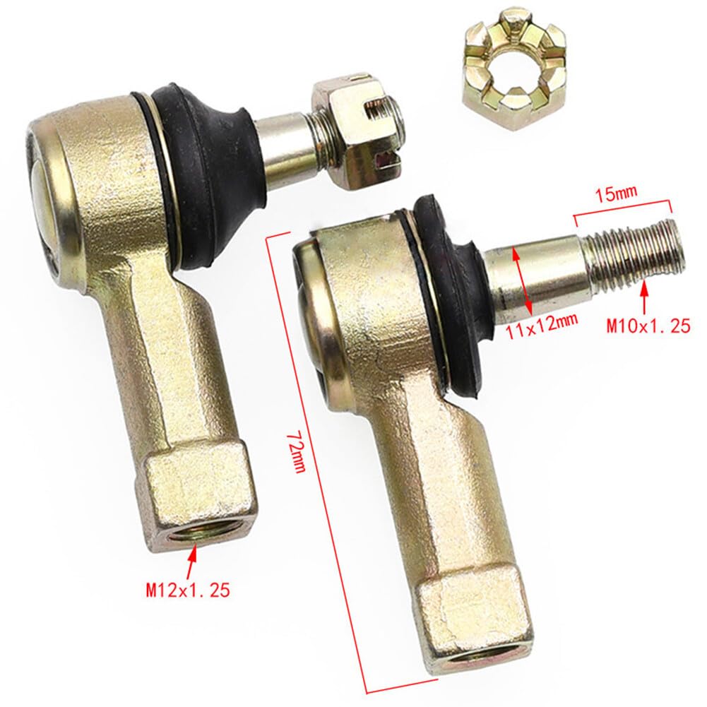 ya 9 10.24 Tie Rod Ends Kit Ball Joints for 50cc TAOTAO COOLSTER JCL Kandi GO Kart ATV