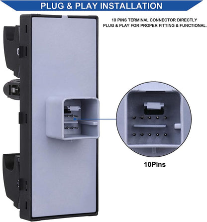 ya 5 8.10 Driver Side Master Power Window Control Switch for 2005-2017 for Jetta for Golf