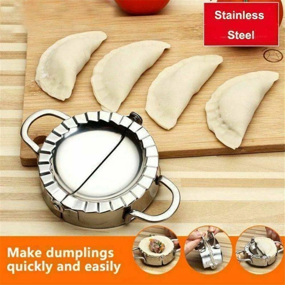 ya 14 9.20 baidi Stainless Steel Dumpling Maker Dough Cutter Ravioli Empanada Press Mold Pastry-1