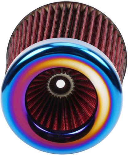 ya 13 9.15 baidi Universal 3/76mm Car Air Filter High Flow Cold Air Intake Dry Cone Replacement