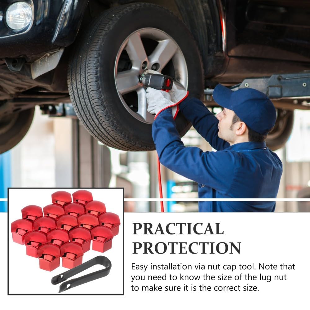 ya 13 9.15 baidi 20 Pcs Wheel Decorative Shell Car Lug Nut Cover Covers for Semi Trucks