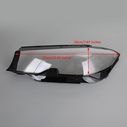 ya 10 9.16 zhengce Left + Right Headlight Lens Protective Cover Shell Plastic for BMW 3 Series