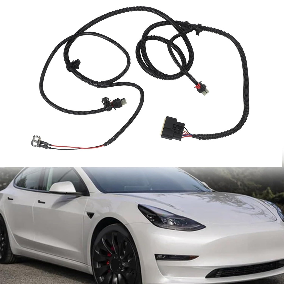ya 23 10.7 baidi Front Bumper Wiring Harness for for Tesla for Model 3 with Reversing Sensor Capability