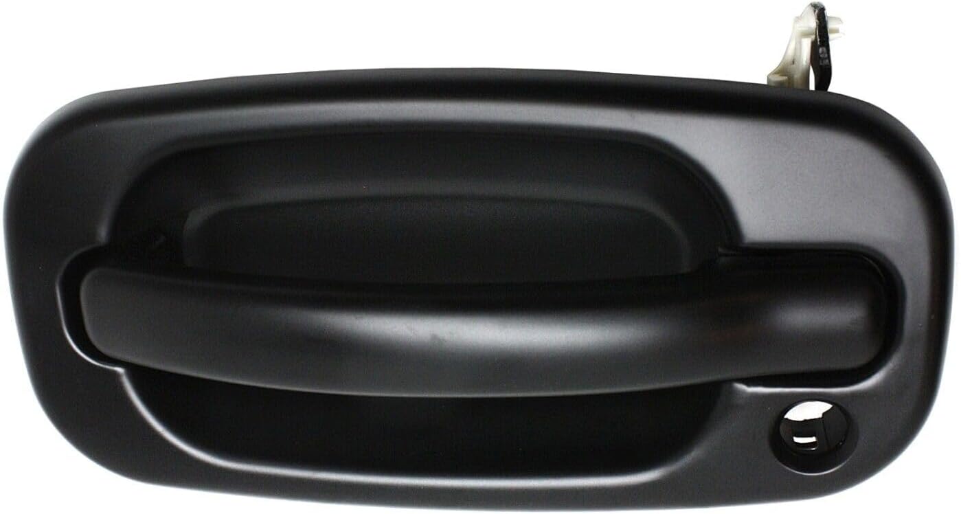 ya 2 8.15 Door Handle Set for 1999-2006 for Chevrolet Silverado 1500 Smooth Black Front Exterior 2 Pieces 