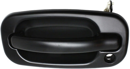 ya 2 8.15 Door Handle Set for 1999-2006 for Chevrolet Silverado 1500 Smooth Black Front Exterior 2 Pieces 